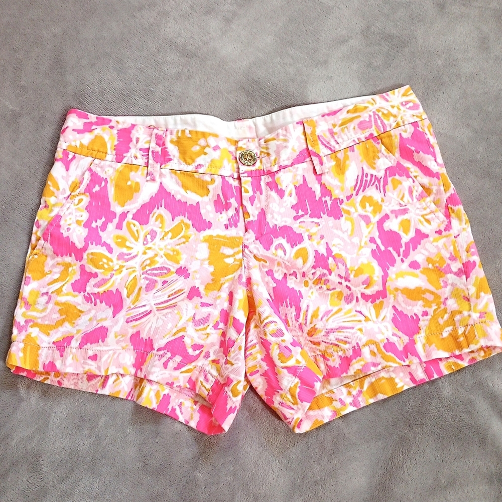 Lilly Pulitzer Callahan Short Pink Kir Royale Ooh La La Print 4